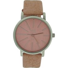 Anaii Pink 'Dew' Pink Dial Dusky Pink Croc Effect PU Strap Ladies AP629