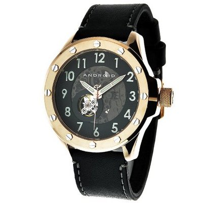 Android AD469ARK Espionage Skeleton Ion-Plating Rose-Tone Open Heart