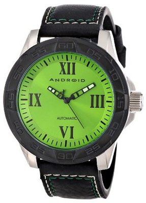 Android AD667BKGR Exodus Automatic Brushed Ion-Plated Black Fixed Bezel Screw Down Crown