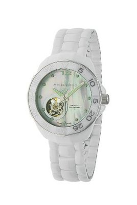 Android  Divemaster Mystic Automatic Mother-of-Pearl Open Heart Ceramic