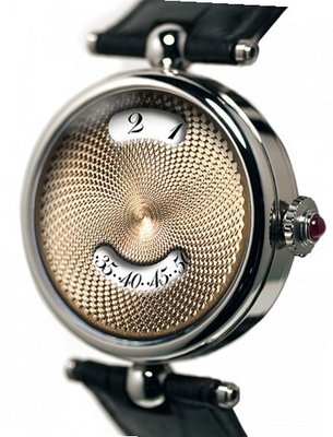 Angular Momentum Technical Time Piece Collection Montre à Guichet Guilloché