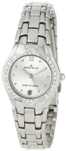 Anne Klein 10-6927SVSV Swarovski Crystal Accented Silver-Tone