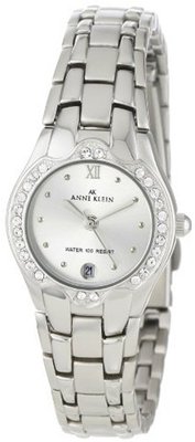Anne Klein 10-6927SVSV Swarovski Crystal Accented Silver-Tone