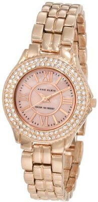 Anne Klein 10/9536RMRG Swarovski Crystal Accented Rose-Gold Tone Bracelet