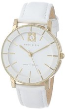 Anne Klein AK/1058WTWT Leather Gold-Tone White