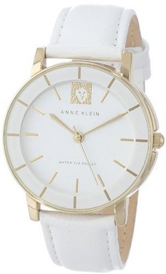 Anne Klein AK/1058WTWT Leather Gold-Tone White