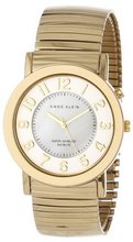 Anne Klein AK/1308MPGI Luminous Dial Gold-Tone Expansion Bracelet