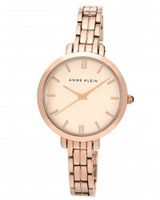 Anne Klein AK/1446RGRG Rose Gold-Tone Thin Bracelet