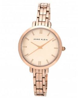 Anne Klein AK/1446RGRG Rose Gold-Tone Thin Bracelet