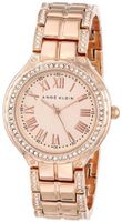 Anne Klein AK/1506RGRG Swarovski Crystal Accented Rose Gold-Tone Bracelet