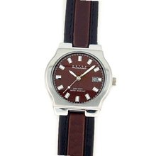 ANTON RUSANO Silver-tone Round Faced with Chocolate Brown Dial. Model: AR-1031M