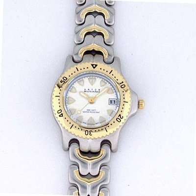 ANTON RUSANO Two-Tone Quartz with White Dial. Model AR-2016W