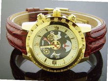 Aqua Master 38mm Round 24 Diamonds Gold Color Face
