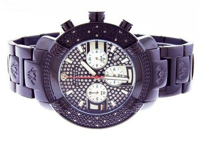 Aqua Master 45mm Round 20 Diamonds Black Case