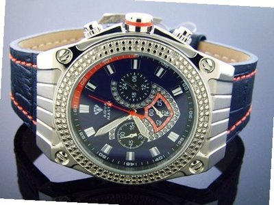 Aqua Master 50mm Labi 12 Diamonds Blue Face