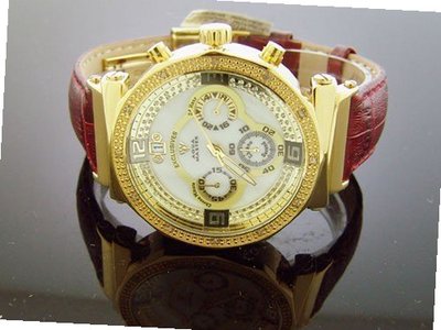 Aqua Master Lady 40mm Round 12 Diamond Yellow Gold Case White Face