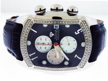 Aqua Master Medium Rectangular Bubble Loop Two-Row Diamond , 1.25 ctw