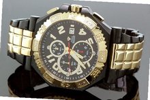 Aqua Master Swiss Made Two Tone Yellow Gold Diamond 0.12ctw