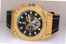 Aqua Master Yellow Gold Diamond Blue Accent Dial