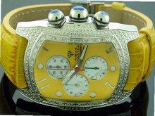 New Aqua Master 20 Diamonds Yellow Color Face & Band