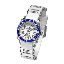 Aquaswiss 62LD040 Swissport Ladies Star with Diamonds White Rubber Strap