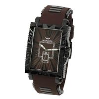 Aquaswiss 63G046 Anchor Man's Rectangular Curved Black Ion Stainless Steel