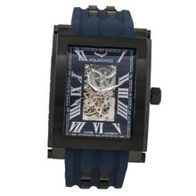 Aquaswiss 64XGA012 Automatic Tanc Black Ion Case Blue Silicon Strap Man's