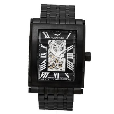 Aquaswiss 64XGAS005 Automatic Black Ion Stainless Steel Case and Band Man's