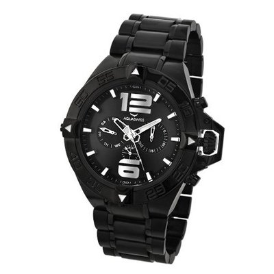 Aquaswiss 74G002 Man's Stainless Steel Day and Date military Time