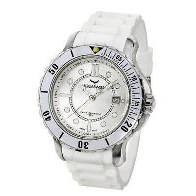 Aquaswiss 96G047 Rugged Man's Quartz Stainless Steel Rubber Strap