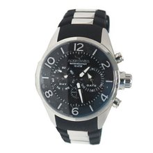 Aquaswiss Trax 5 Hand Black Strap with Steel Inserts (TR805011)