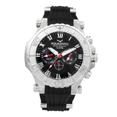 uAquaSwiss Aquaswiss 39G5001 Bolt Multifunction Swiss Silver Bezel Stainless Steel Case 