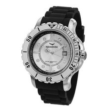 uAquaSwiss Aquaswiss 96G045 Rugged Man's Quartz Stainless Steel Rubber Strap 