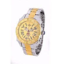 uAquaSwiss Aquaswiss Chronograph Swiss Quartz Large 50 MM two Tone Stainless Steel Day Date #62XG0207 