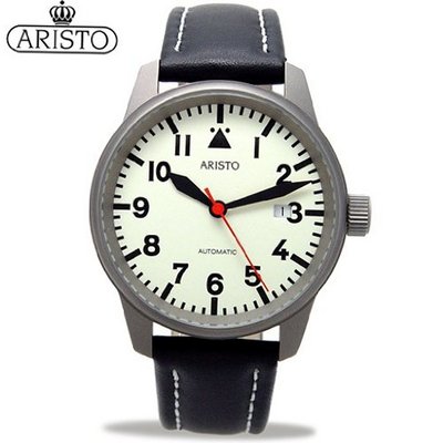 Aristo 5H70TI Titanium Case Automatic with Glow Dial