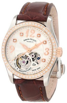 Armand Nicolet 8653D-AN-P953MR8 LL9 Limited Edition Two-Toned Classic Automatic With Diamonds On Bezel
