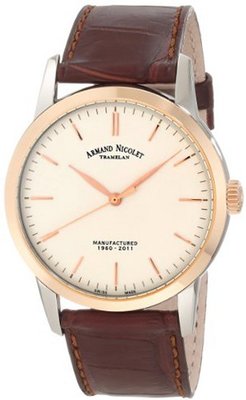 Armand Nicolet 8670A-AG-P670MR1 L10 Limited Edition 18k Rose Gold and Stainless Steel Mechanical