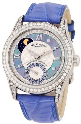 Armand Nicolet 9151L-AK-P915VL8 M03 Classic Automatic Stainless-Steel with Diamonds