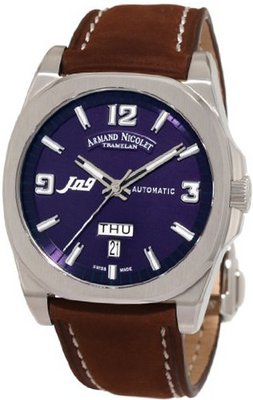 Armand Nicolet 9650A-BU-P865MR2 J09 Casual Automatic Stainless-Steel