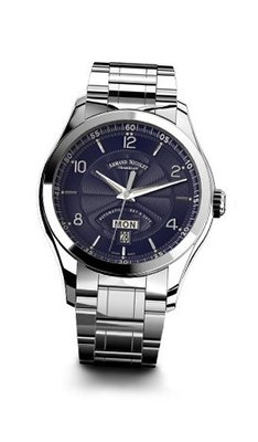 Armand Nicolet 9740A-BU-M9740 M02 Analog Display Swiss Automatic Silver