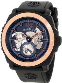 Armand Nicolet S619N-BU-G9610 L09 Limited Edition Two-Toned (D.L.C. Black Titanium & Gold) Sporty Hand Wind