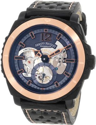 Armand Nicolet S619N-BU-P760NR4 L09 Limited Edition Two-Toned (D.L.C. Black Titanium & Gold) Sporty Hand Wind