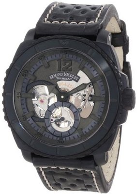 Armand Nicolet T619N-NR-P760NR4 L09 Limited Edition D.L.C. Black Titanium Sporty Hand Wind