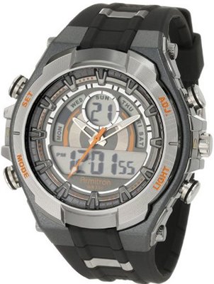 Armitron Sport 204589ORGY Analog-Digital Chronograph Gray and Black