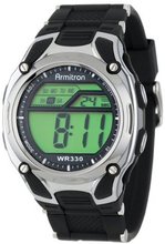 Armitron Sport 408125BLK Chronograph Black Strap Digital Display