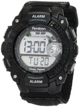 Armitron Sport 408236BLK Chronograph Black Resin Digital