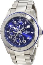 Armitron 20/4810BLSV Bezel Blue Dial Silver-Tone Multi-Function