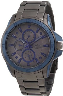 Armitron 20/4838GBSB Stainless Steel Black Ion-Plated Black Dial Bracelet