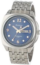 Armitron 20/4872BLSV Blue Dial Silver-Tone Day-Date Bracelet