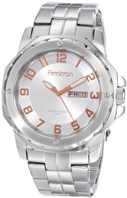 Armitron 20/4900SVSV Easy-to-Read Dial Silver-Tone Bracelet